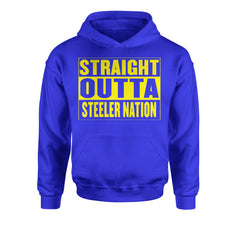 Straight Outta Steeler Nation Football  Youth-Sized Hoodie