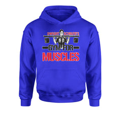Dwight Schrute Gym For Muscles Office Workout Youth-Sized Hoodie