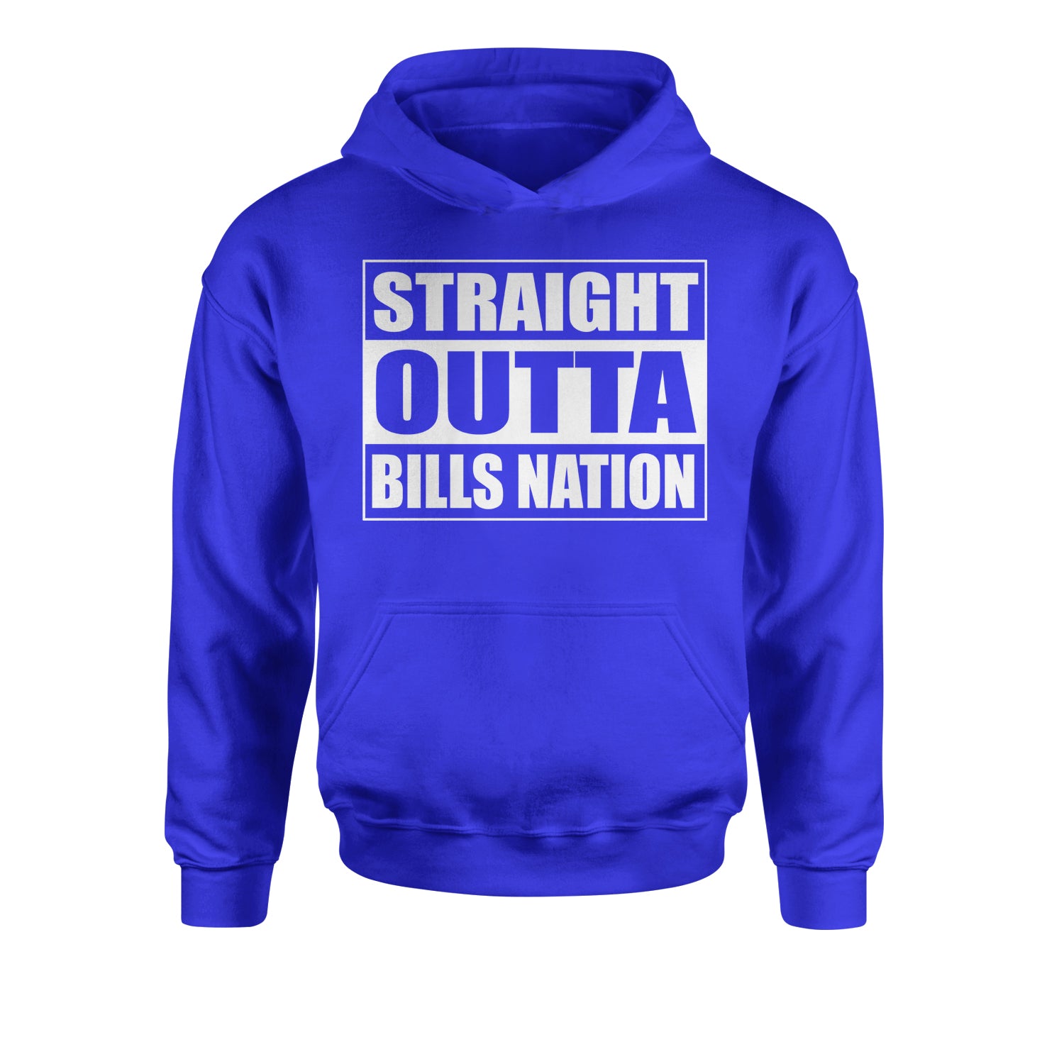 Straight Outta Bills Nation Youth-Sized Hoodie bills, buffalo, football, new, york by Expression Tees