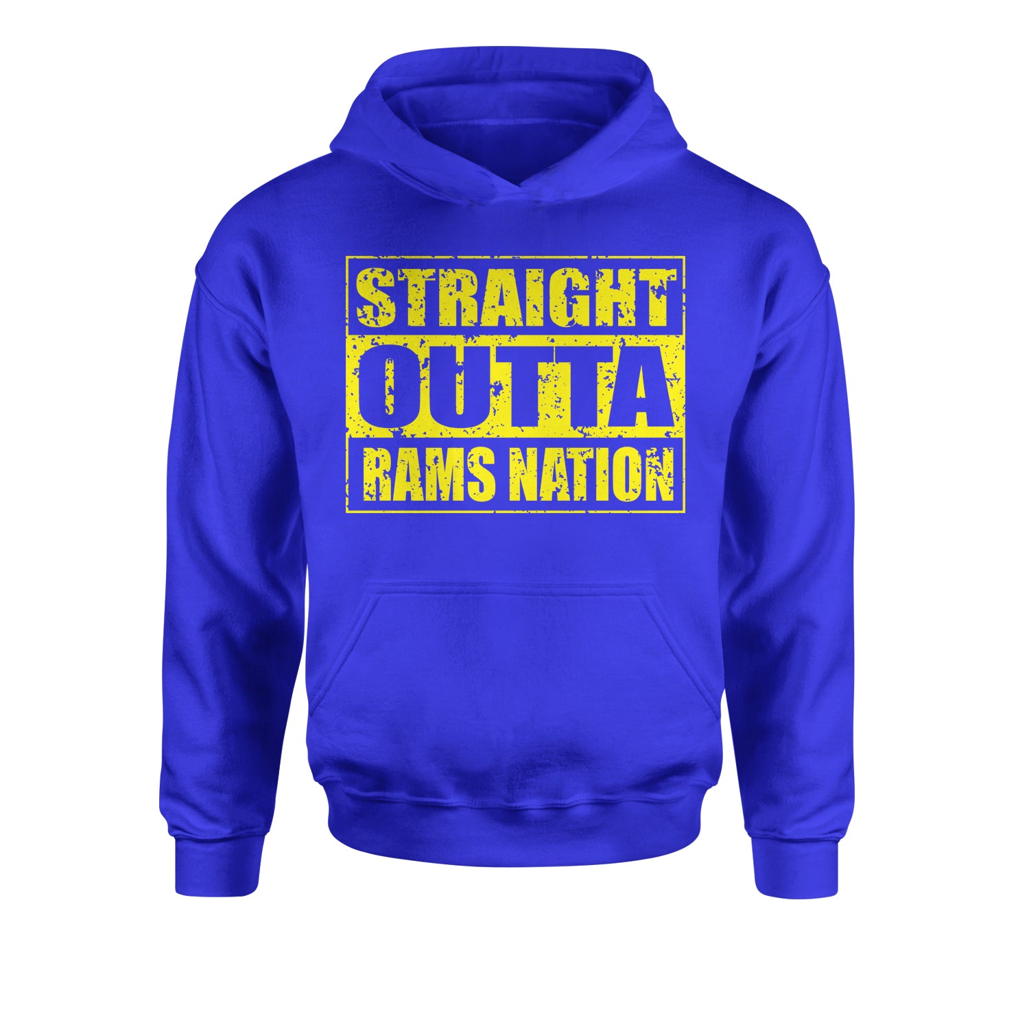 Straight Outta Rams Nation Youth-Sized Hoodie california, football, jersey by Expression Tees