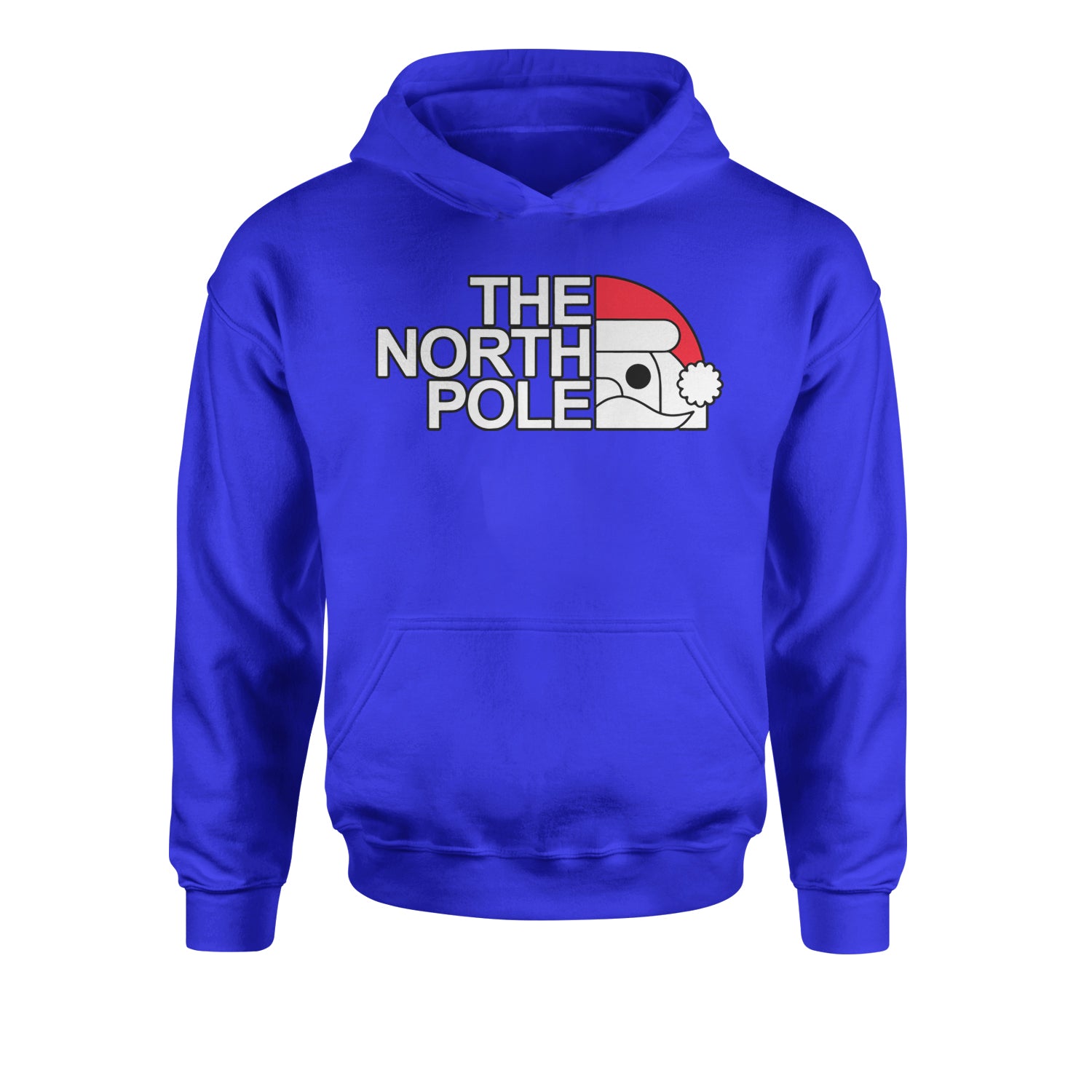 The North Pole Santa Youth-Sized Hoodie christmas, funny, nick, old, santa, st, xmas by Expression Tees